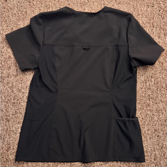 Cherokee filed dark gray scrub top Med - Picture 2 of 5